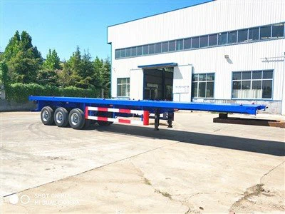 40-stopowa przyczepa z platformą kontenerową