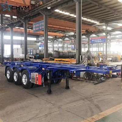 40-stopowa przyczepa do kontenerów ze szkieletem