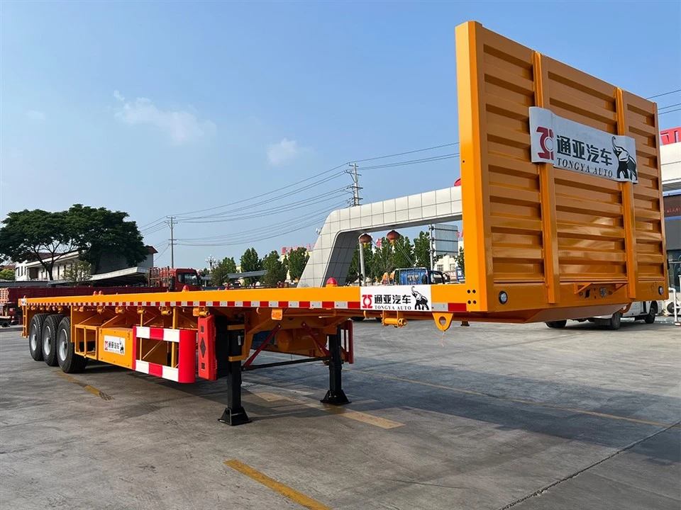 3 osi Fuwa Flatbed Semi Trailer z drabiną