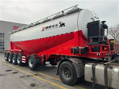 5-osiowa naczepa cysterna do transportu cementu o pojemności 66 litrów